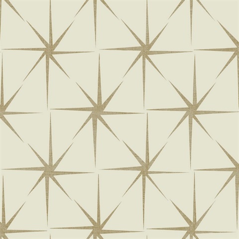 Glint Evening Star Metallic Geometric Wallpaper