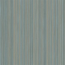 Glint Stria Stripe Blue Wallpaper