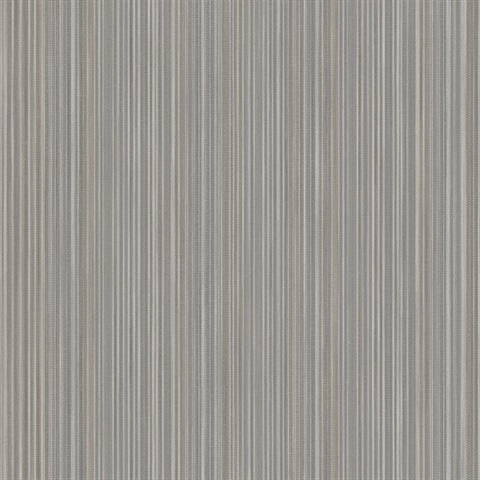 Glint Stria Stripe Grey Wallpaper