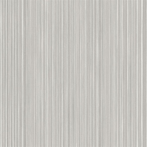 Glint Stria Stripe Light Grey Wallpaper