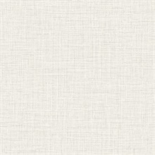 Glitter Faux Finish White Linen Wallpaper