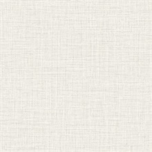 Glitter Faux Finish White Linen Wallpaper