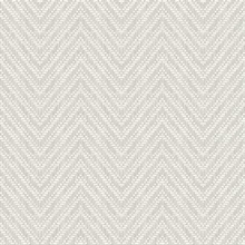 Glynn Light Grey Chevron Textured Basketweave Wallpaper