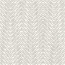 Glynn Light Grey Chevron Textured Basketweave Wallpaper