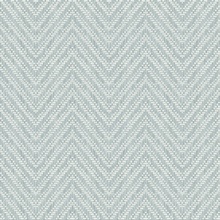 Glynn Sky Blue Textured Faux Basket Weave Chevron Wallpaper