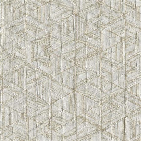 Gold Amulet Textured Weaved Wallpaper