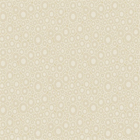 Gold Bohemian Circles Wallpaper