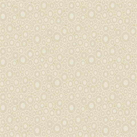 Gold Bohemian Circles Wallpaper