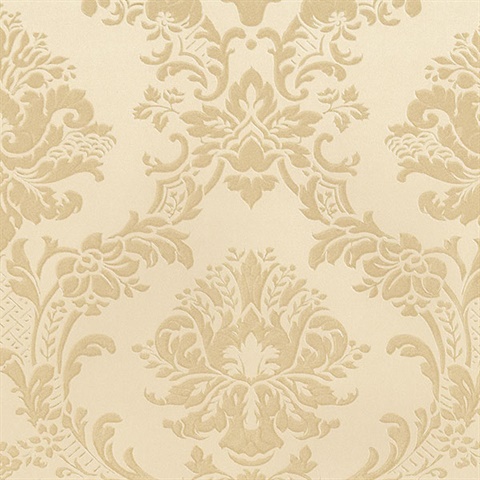 Gold Brixham Raised Damask