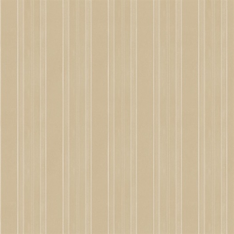 Gold Classic Glossy Stripe Textured Wallpaper