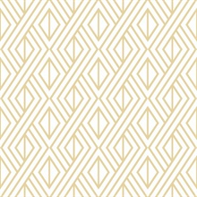 Geometric Gold Diamond Geometric Metallic Gold Peel and Stick Wallpape