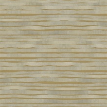 Gold  Dreamscapes Horizontal Modern Stripe Wallpaper