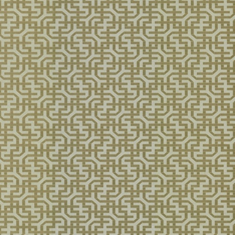 Gold Dynastic Lattice Geometric Asian Inspired Wallpaper