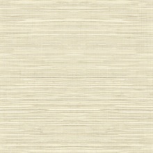 Gold Faux Grasscloth With Horizontal Textile Strings Wallpaper