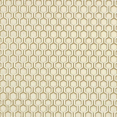 Gold Geometric Honeycomb Bee Sweet Wallpaper