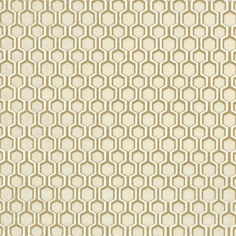 Gold Geometric Honeycomb Bee Sweet Wallpaper
