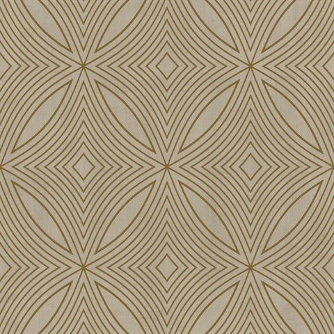 Gold Glitter Kaleidoscope Metallic Wallpaper