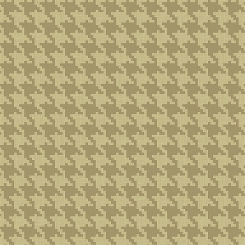 Gold Glitter Modern Houndstooth Wallpaper