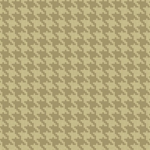 Gold Glitter Modern Houndstooth Wallpaper