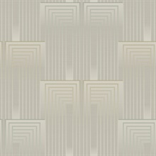 Gold &amp; Grey Vanishing Gradient Foil Wallpaper