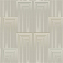 Gold & Grey Vanishing Gradient Foil Wallpaper