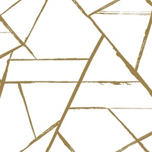 Gold Metallic Abstract Intersect Geometric Line Wallpaper