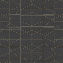 Gold Modern Perspective Geometric Wallpaper