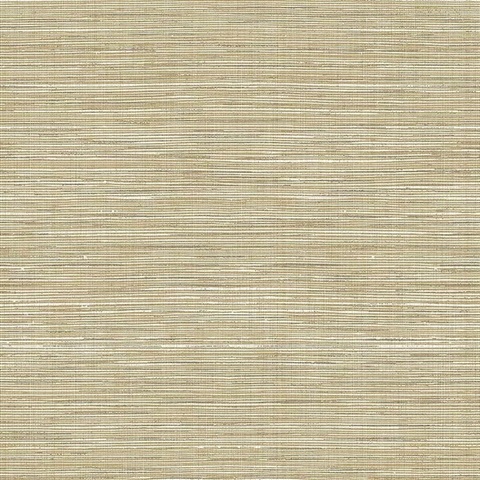 Gold Natural Blend Texture Textile String Wallpaper