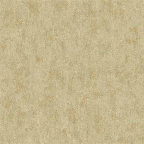 Gold on Taupe Shimmering Patina Texture Wallpaper