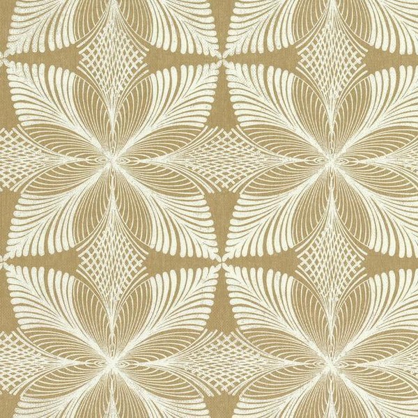 Wonderbaarlijk HC7545 Wallpaper | Gold Roulettes Art Deco Wallpaper ZB-97