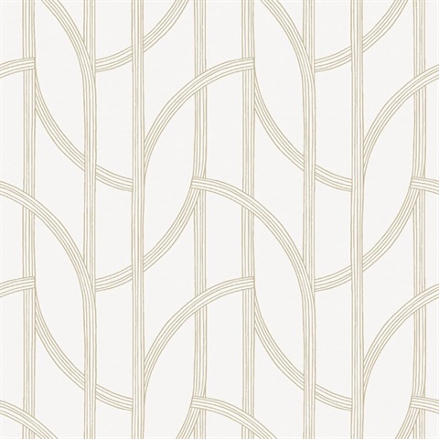Gold Salvo Chic Vines Wallpaper