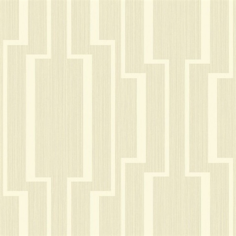 Gold & White Abstract Geometric Lines Wallpaper