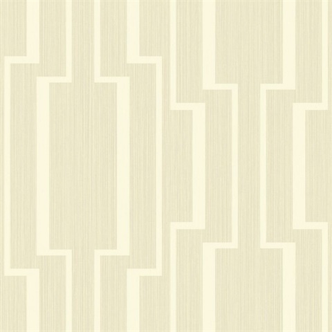 Gold & White Abstract Geometric Lines Wallpaper