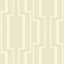 Gold & White Abstract Geometric Lines Wallpaper