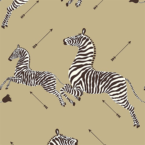 Gold Zebra Wallpaper