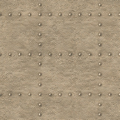 Goldberg Brown Hammered Metal Wallpaper