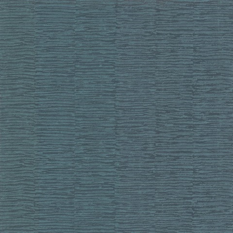 Goodwin Turquoise Vertical Tree Bark Textured Wallpaper
