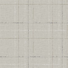 Gorton Plaid Light Grey Wallpaper