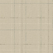 Gorton Plaid Taupe Wallpaper