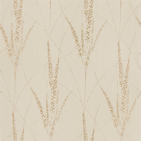 Graceful Willow Pale Straw Wallpaper