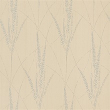 Graceful Willow Putty Wallpaper