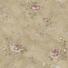 Gracie Sage Floral Scroll