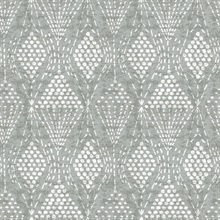 Grady Grey Dotted Textured Southwest Tribal Wallpaper