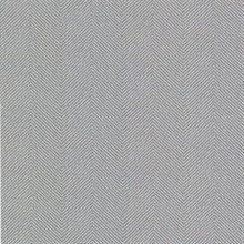 Graham Blue Chevron Stripe On Linen Wallpaper