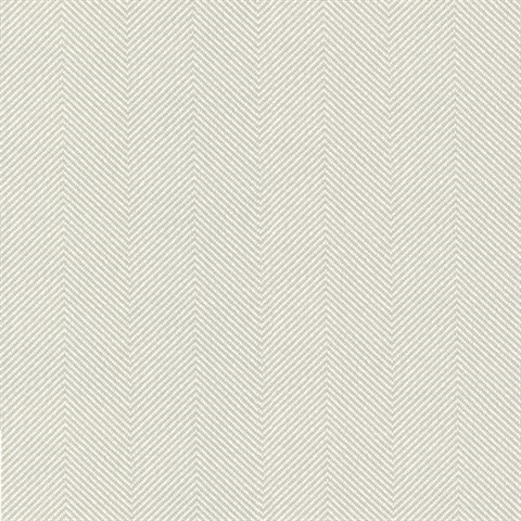 Graham Light Grey Chevron Stripe On Linen Wallpaper