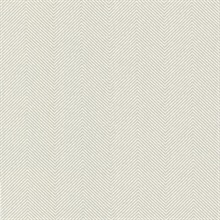 Graham Light Grey Chevron Stripe On Linen Wallpaper
