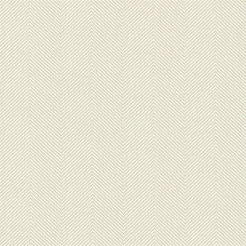 Graham Taupe Chevron Stripe On Linen Wallpaper