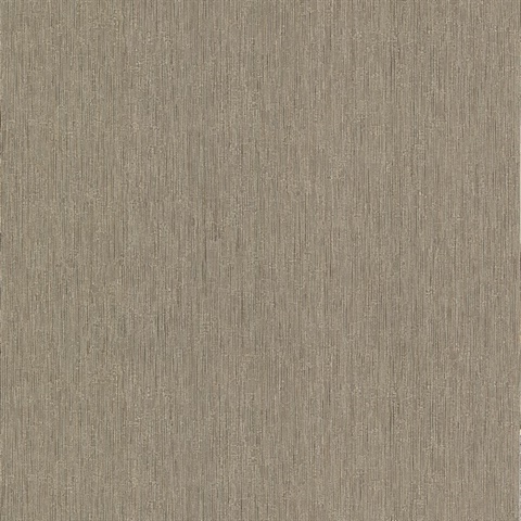 Grand Canal Brown Vertical Stria Textured Wallpaper