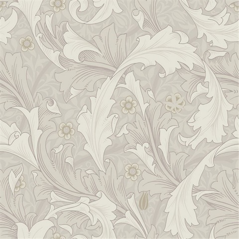 Granville William Morris Acanthus Floral Wallpaper