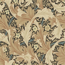 Granville William Morris Acanthus Floral Wallpaper